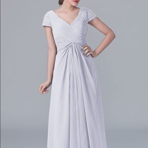 White formal dress